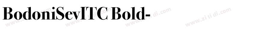 BodoniSevITC Bold字体转换